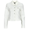 Giacca in jeans Vero Moda VMLUNA LS SLIM DNM JACKET MIX GA NOOS Bianco Giacche in jeans Donna