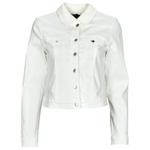 Giacca in jeans  Vero Moda  VMLUNA LS SLIM DNM JACKET MIX GA NOOS  Bianco -   Giacche in jeans Donna