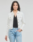 Giacca in jeans Vero Moda VMLUNA LS SLIM DNM JACKET MIX GA NOOS Bianco Giacche in jeans Donna - 2