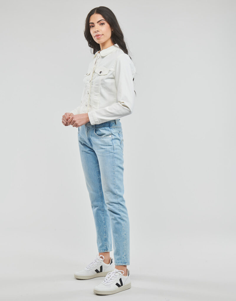 Giacca in jeans Vero Moda VMLUNA LS SLIM DNM JACKET MIX GA NOOS Bianco Giacche in jeans Donna - 3
