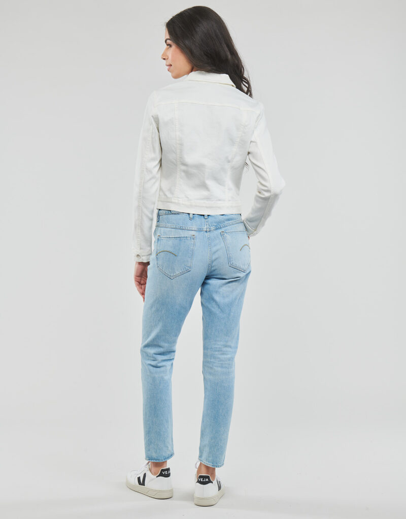 Giacca in jeans Vero Moda VMLUNA LS SLIM DNM JACKET MIX GA NOOS Bianco Giacche in jeans Donna - 4