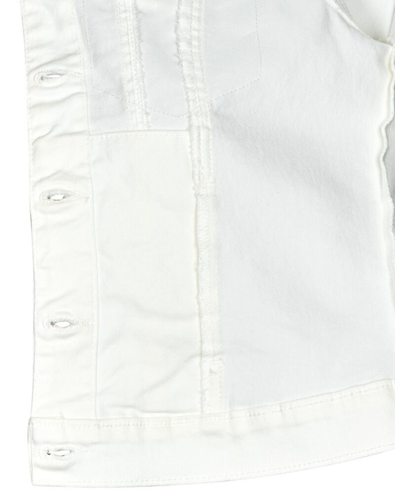Giacca in jeans Vero Moda VMLUNA LS SLIM DNM JACKET MIX GA NOOS Bianco Giacche in jeans Donna - 6