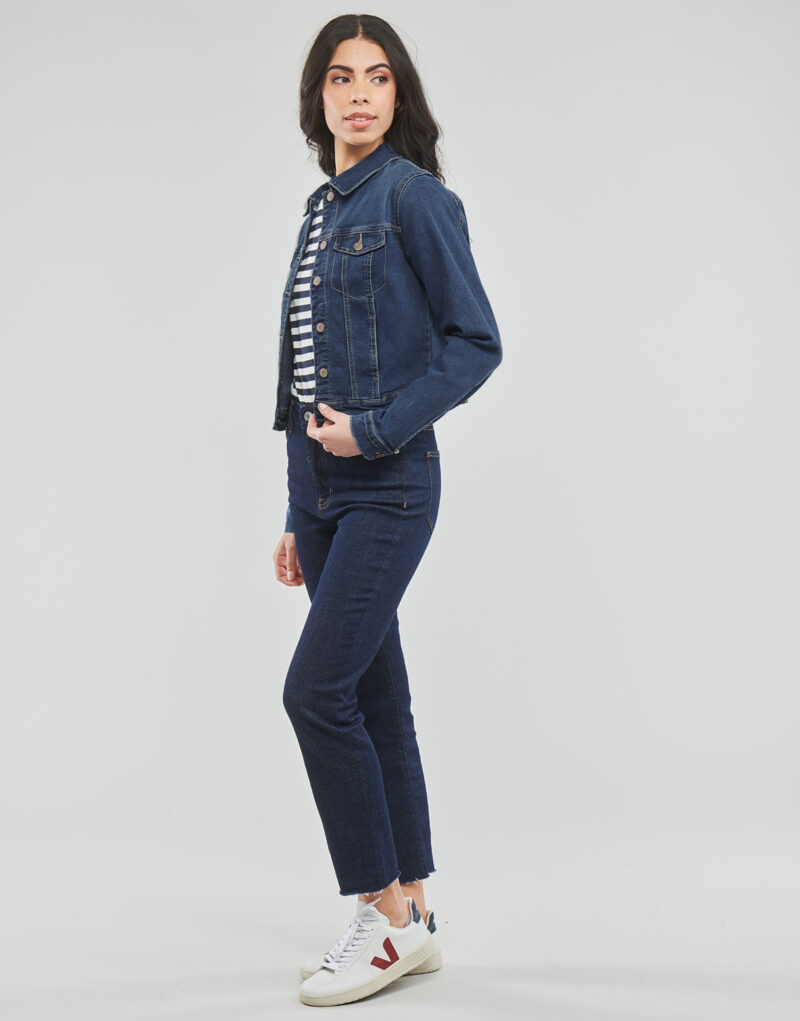 Giacca in jeans Vero Moda VMLUNA LS SLIM DNM JACKET MIX GA NOOS Blu Giacche in jeans Donna - 3