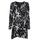 Abito corto Vero Moda VMPOLLIANA LS SHORT DRESS WVN Nero Abiti corti Donna - 1