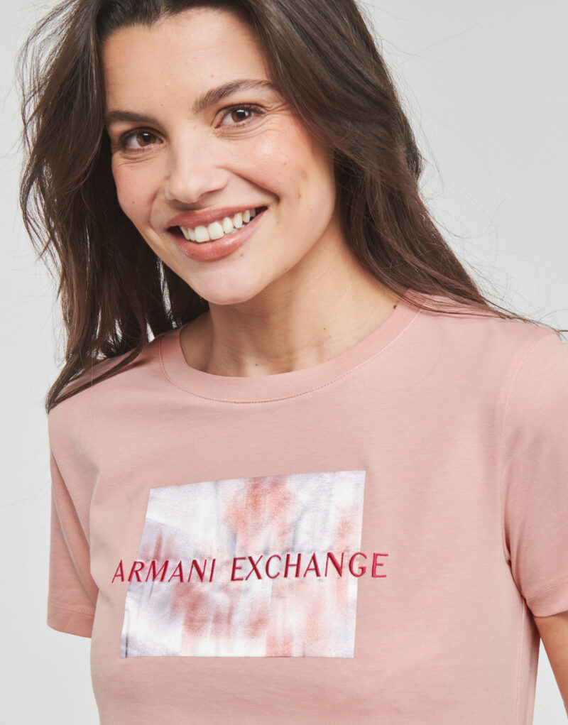 T-shirt Armani Exchange 3RYTEL Rosa T-shirt maniche corte Donna - 5