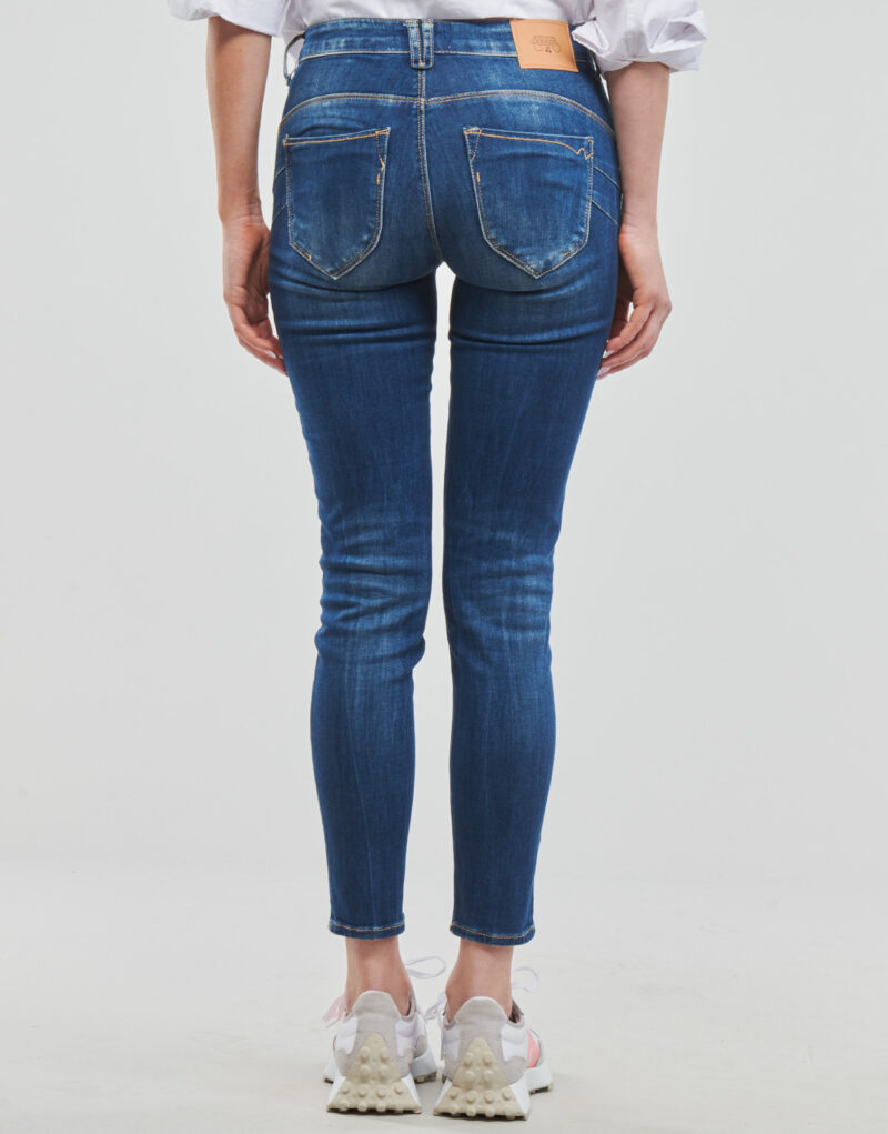 Slim jeans Le Temps des Cerises PULP HIGH C KIRR Blue Slim Jeans Women - 4
