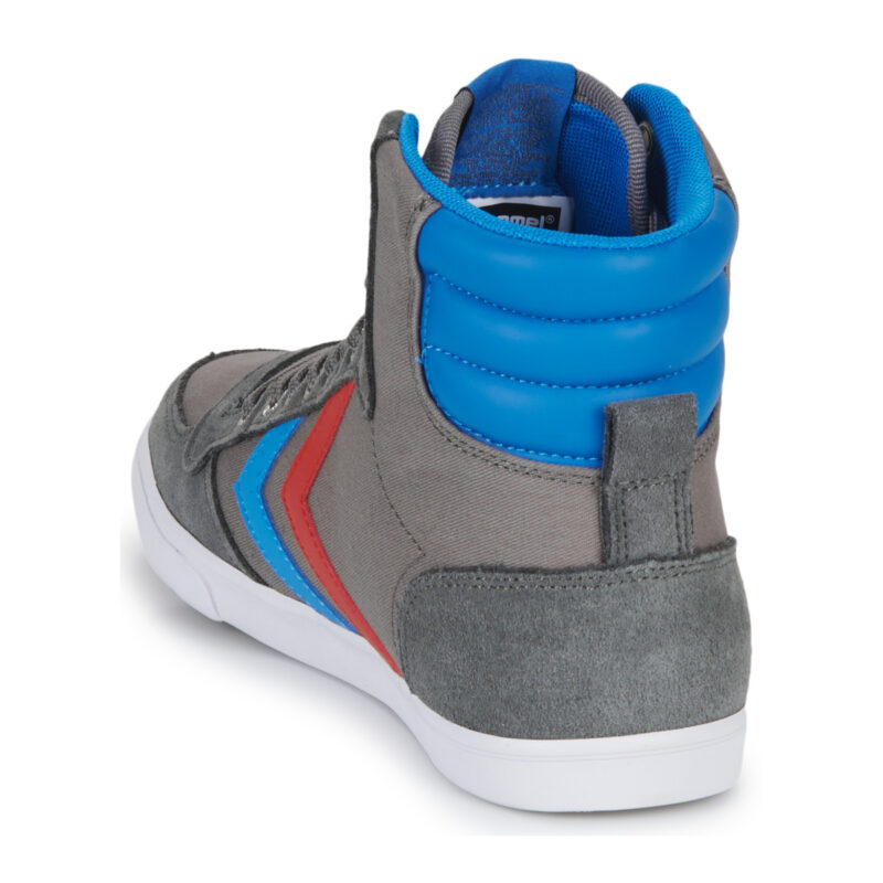 hummel SLIMMER STADIL HIGH Grey High Top Sneakers Men - 5
