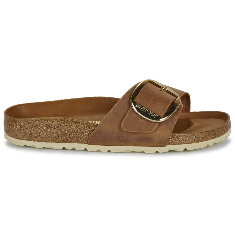 BIRKENSTOCK Madrid Big Buckle Oiled / Pelle / Cognac / Stretto Marrone Ciabatta Donna - 2