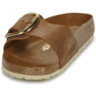 BIRKENSTOCK Madrid Big Buckle Oiled / Pelle / Cognac / Stretto Marrone Ciabatta Donna - 3
