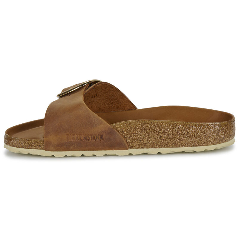 BIRKENSTOCK Madrid Big Buckle Oiled / Pelle / Cognac / Stretto Marrone Ciabatta Donna - 4