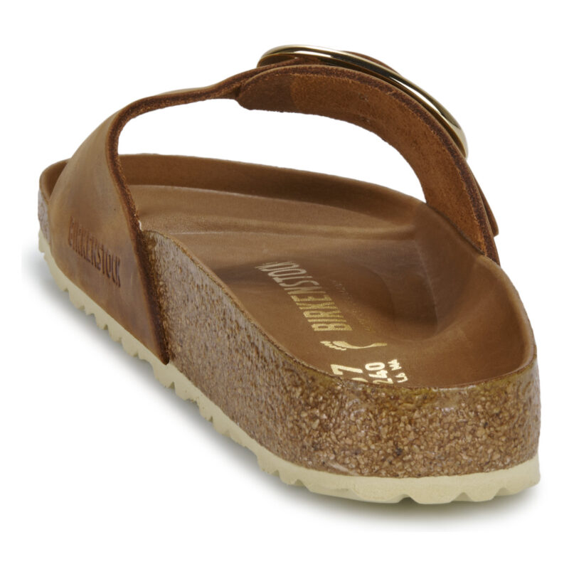BIRKENSTOCK Madrid Big Buckle Oiled / Pelle / Cognac / Stretto Marrone Ciabatta Donna - 5