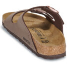 Chaussons homme BIRKENSTOCK Arizona Birko-flor / Nubuck / Mocca / Marron &eacute;troit - Pointure 5