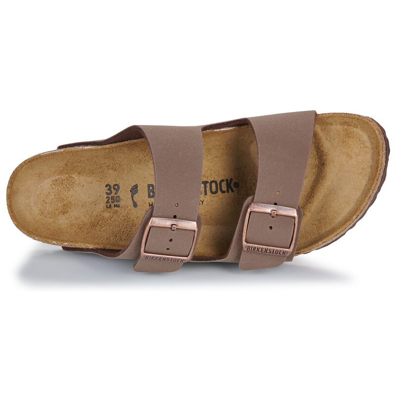 BIRKENSTOCK Arizona Birko-flor / Nubuck / Mocca / Stretto Marrone Ciabatta Donna - 6