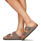 BIRKENSTOCK Arizona Birko-flor / Nubuck / Mocca / Stretto Marrone Ciabatta Donna - 8