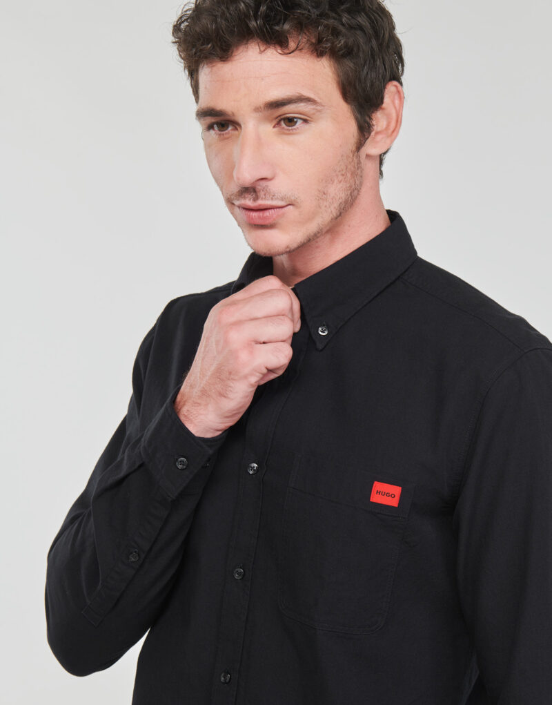 Camicia a maniche lunghe HUGO Evito Nero Camicie a maniche lunghe Uomo - 5