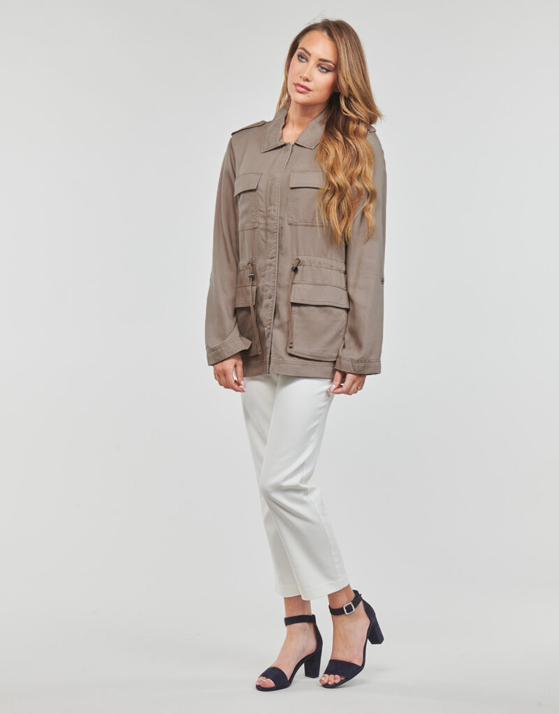 Parka Only ONLKENYA LIFE UTILITY JACKET CC Marrone Parka Donna - 3