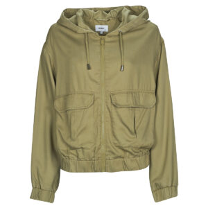 Giubbotto  Only  ONLKENYA LIFE UTILITY HOOD JACKET  Kaki -  Giubbotti Donna