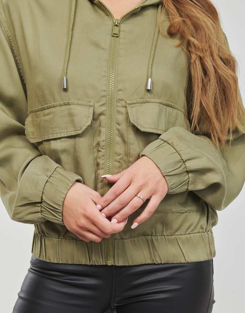 Jacket Only ONLKENYA LIFE UTILITY HOOD JACKET Kaki Giubbotti Donna - 5