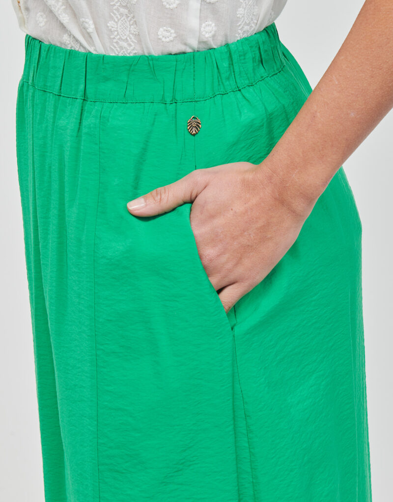 Gonne midi Freeman T.Porter JOLENE PLAIN Verde Gonne midi Donna - 5