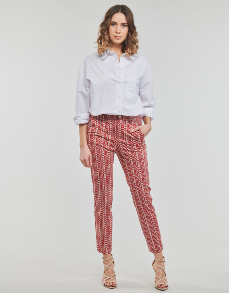 Pantaloni slim Liu Jo PANT CHINO Rosso Pantaloni slim Donna - 2