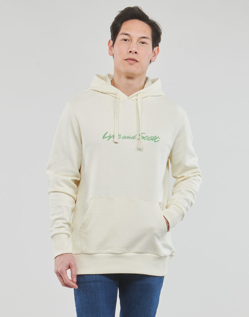 Felpe con cappuccio Lyle & Scott EMBROIDERED LOGO HOODIE Bianco Felpe con cappuccio Uomo - 2