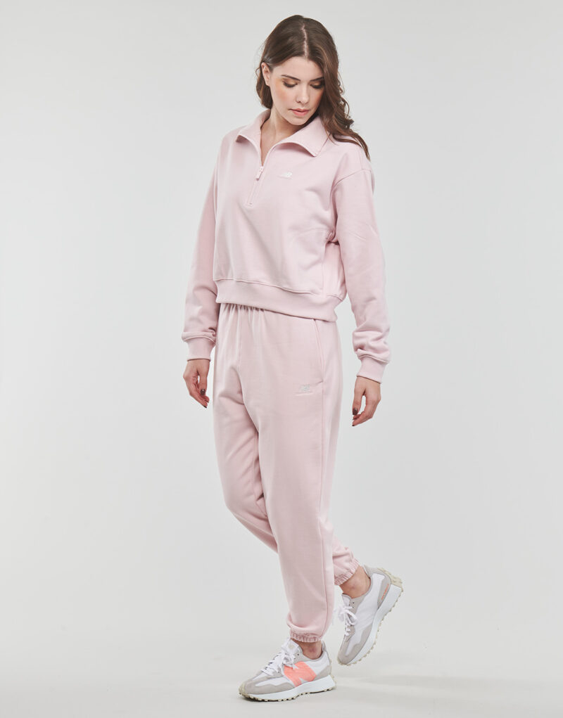 Pantalon de surv&ecirc;tement New Balance Athletics en polaire violette pour femme - Taille 3