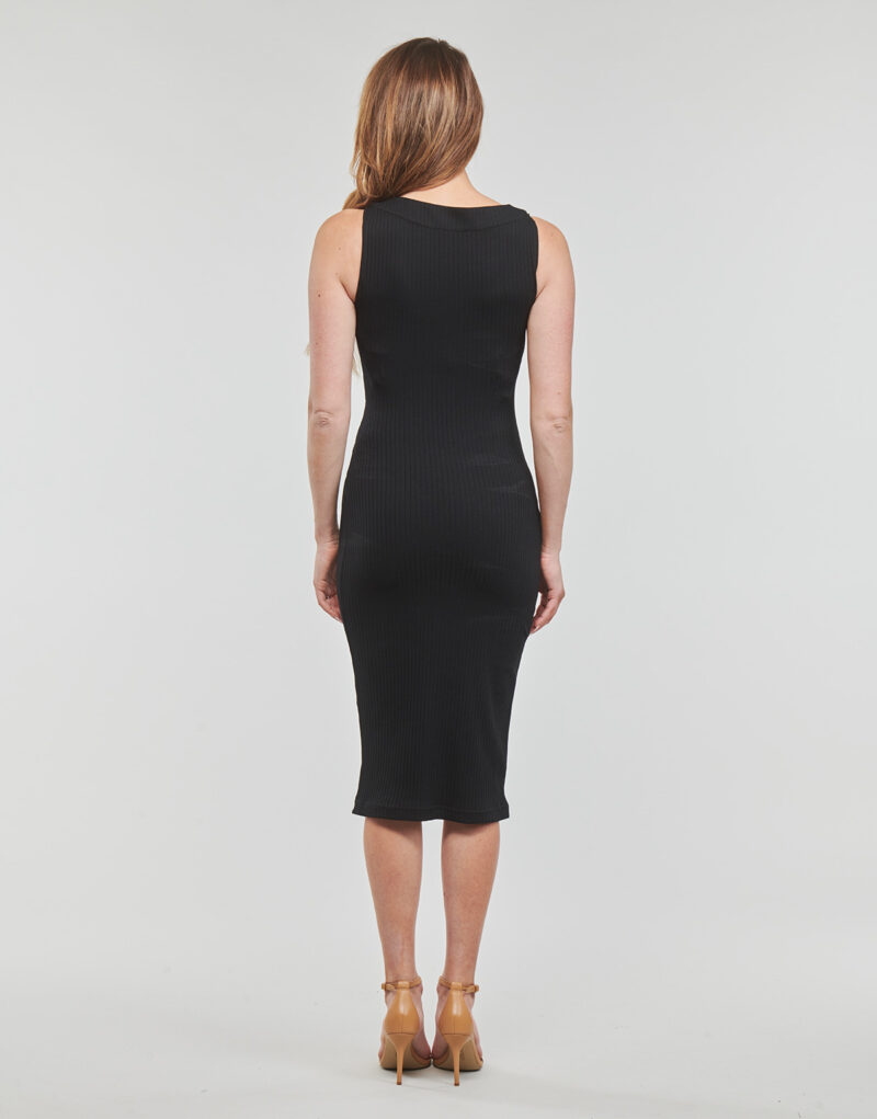 Abito Guess SL ERNESTINE KNOT DRESS Nero Abiti Lunghi Donna - 4
