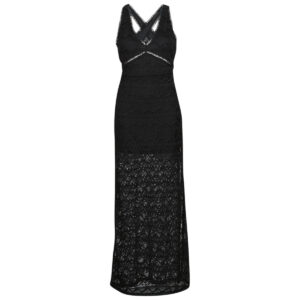 Abito   Guess  SL LIZA LONG DRESS  Nero -   Abiti Lunghi Donna