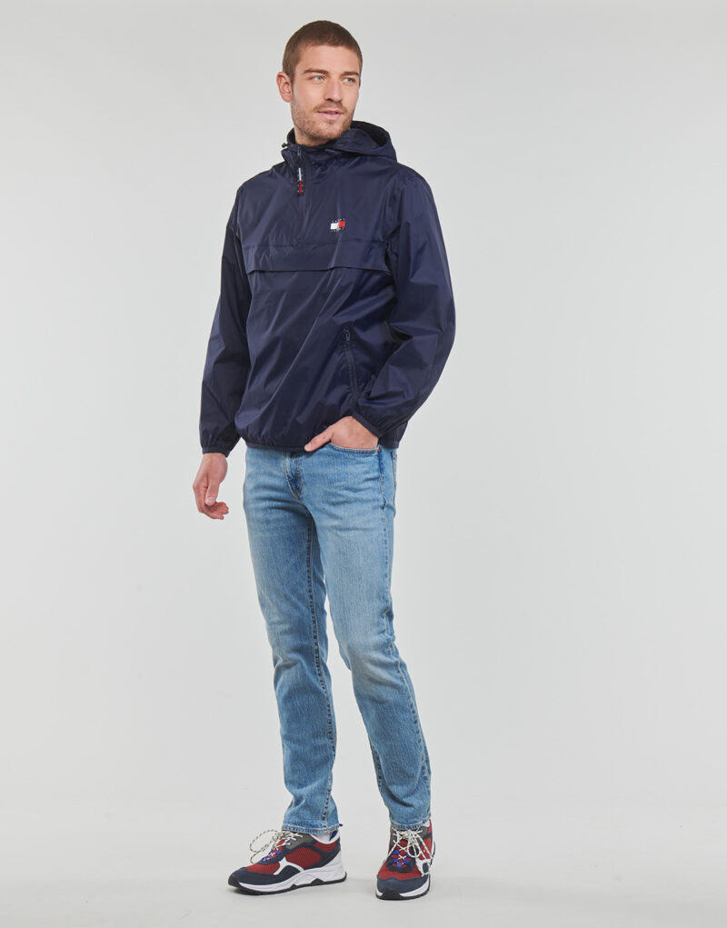 Tommy Jeans TJM PCKABLE TECH CHICAGO POPOVER Marine Windbreaker Men's - 3
