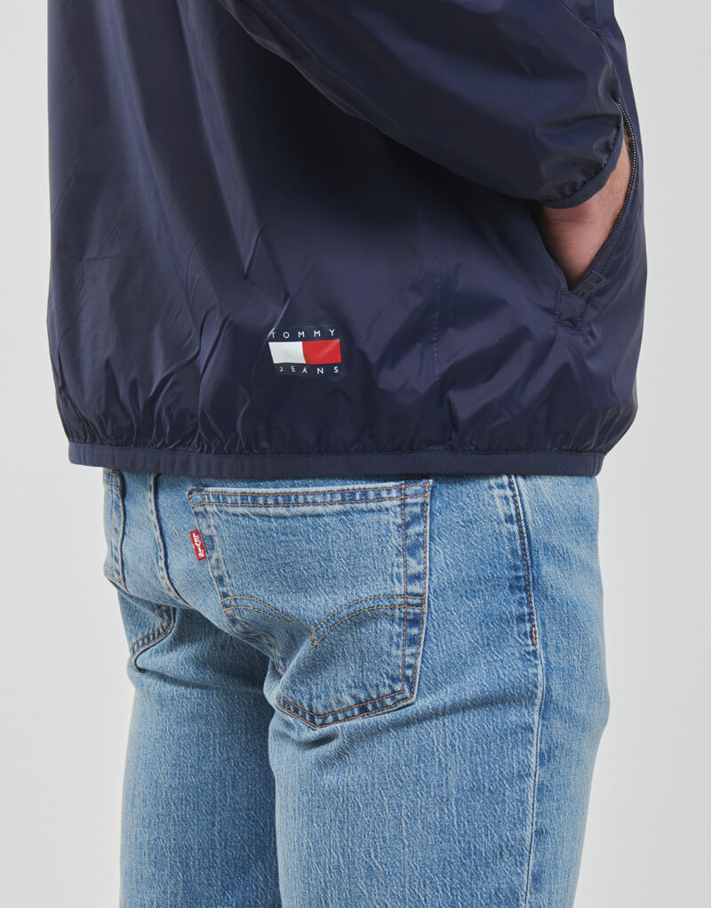 Tommy Jeans TJM PCKABLE TECH CHICAGO POPOVER Marine Windbreaker Men's - 5