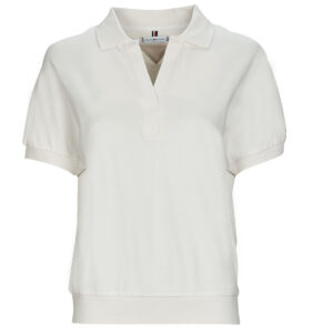 Polo  Tommy Hilfiger  RELAXED LYOCELL POLO SS  Bianco -  Polo Donna