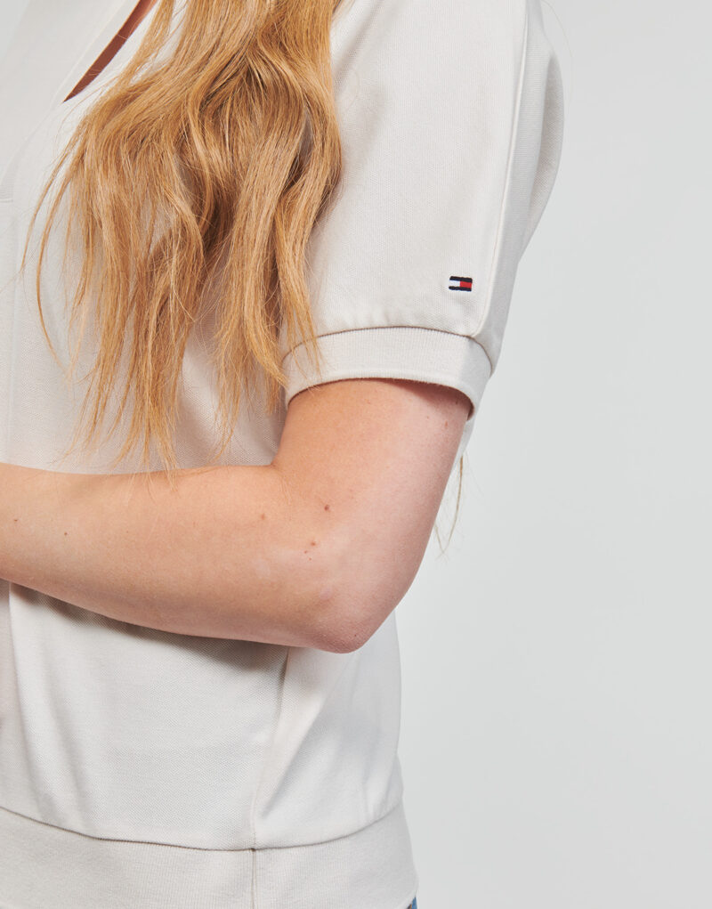 Polo Tommy Hilfiger RELAXED LYOCELL POLO SS Bianco Polo Donna - 5