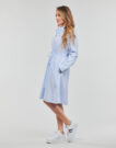 Abito corto Tommy Hilfiger ITHAKA KNEE SHIRT-DRESS LS Blu Abiti corti Donna - 3