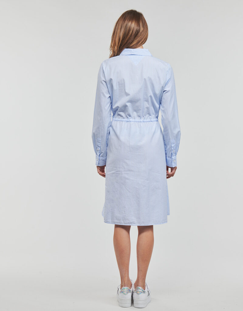 Abito corto Tommy Hilfiger ITHAKA KNEE SHIRT-DRESS LS Blu Abiti corti Donna - 4