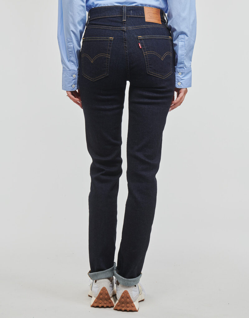 Jeans Levis 724 HIGH RISE STRAIGHT Marine Jeans Donna - 4