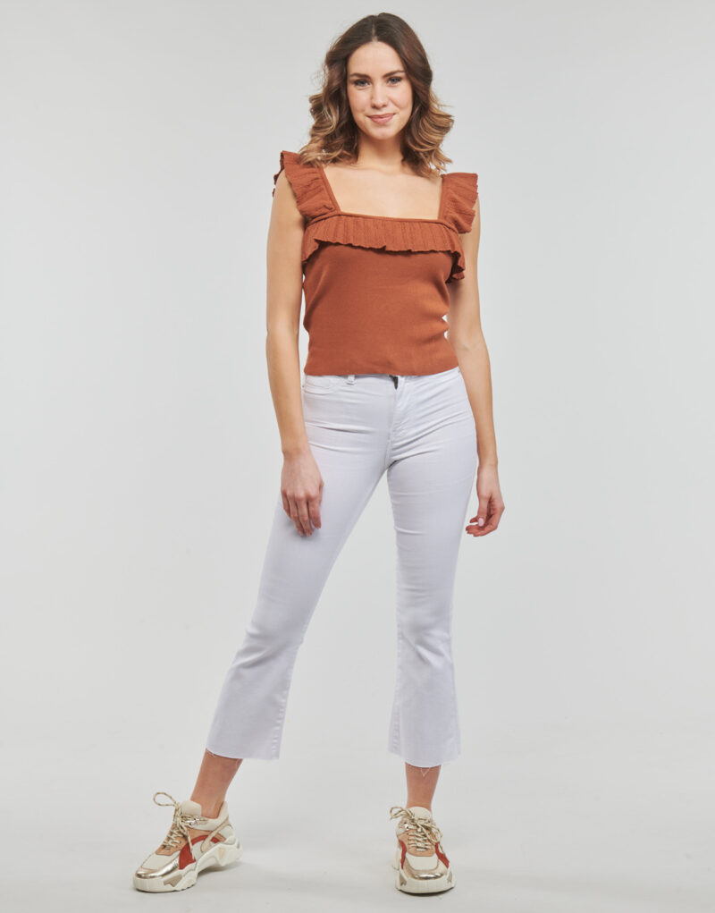 Jeans Flare Noisy May NMSALLIE HW KICK FLARED JEANS VI163BW S* Bianco Jeans Flare Donna - 2