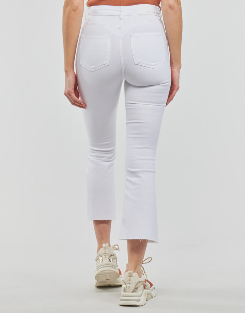 Jeans Flare Noisy May NMSALLIE HW KICK FLARED JEANS VI163BW S* Bianco Jeans Flare Donna - 4