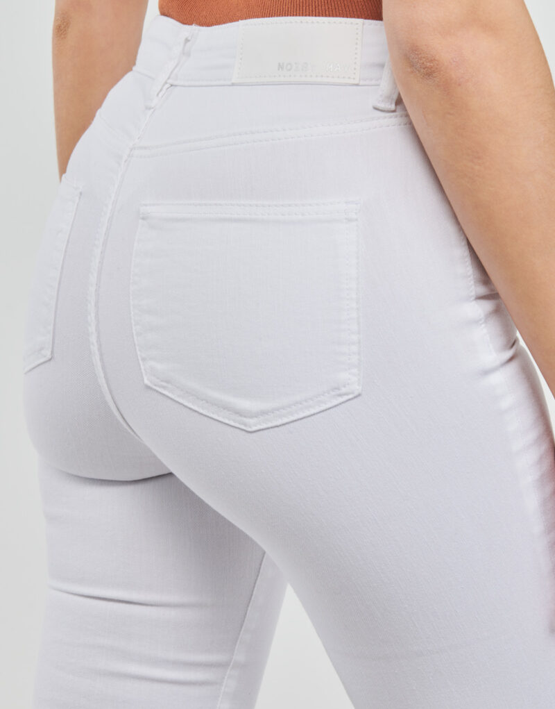 Jeans Flare Noisy May NMSALLIE HW KICK FLARED JEANS VI163BW S* Bianco Jeans Flare Donna - 5