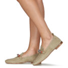 Fru.it CAMOSCIO Verde Mocassini Donna - 8