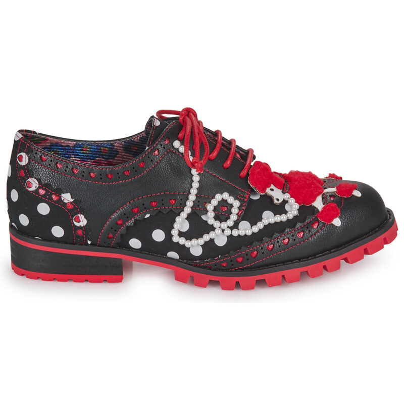 Irregular Choice SOCKHOP SWEETIES Nero Derby Donna - 2