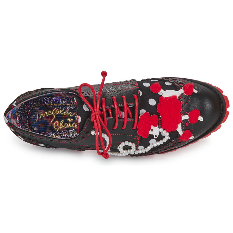 Irregular Choice SOCKHOP SWEETIES Nero Derby Donna - 6