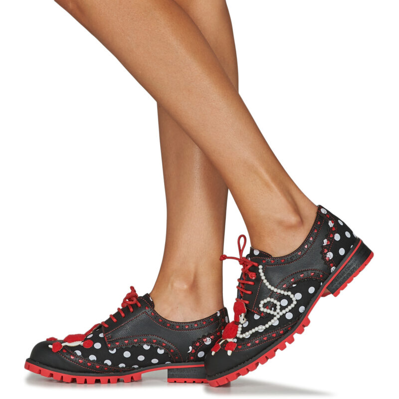 Irregular Choice SOCKHOP SWEETIES Nero Derby Donna - 8