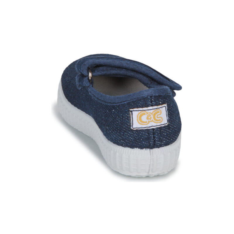 boy Citrouille et Compagnie IVALYA Blue Girls' Ballerinas - 5