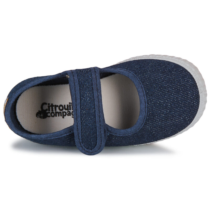 boy Citrouille et Compagnie IVALYA Blue Girls' Ballerinas - 6