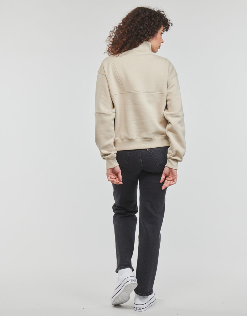 Felpa Converse FASHION HALF-ZIP Beige Felpe Donna - 4