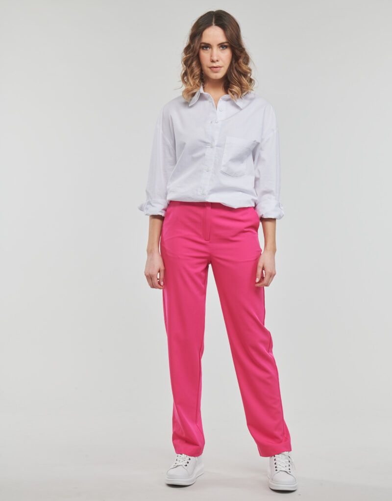 Pantaolini dritti  Vero Moda  VMZELDA H/W STRAIGHT PANT EXP NOOS  Rosa Pantaolini dritti Donna - 2