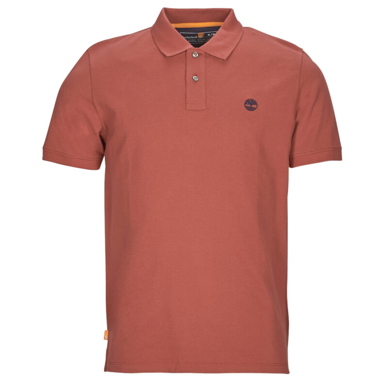 Polo Timberland SS Millers River Pique Polo (RF) Marrone Polo Uomo - 1