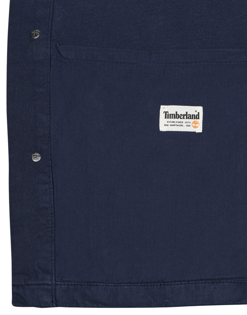 Veste Timberland Work For The Future - Cotton Hemp Denim Chore Jacket Marine Vestes Homme - 6