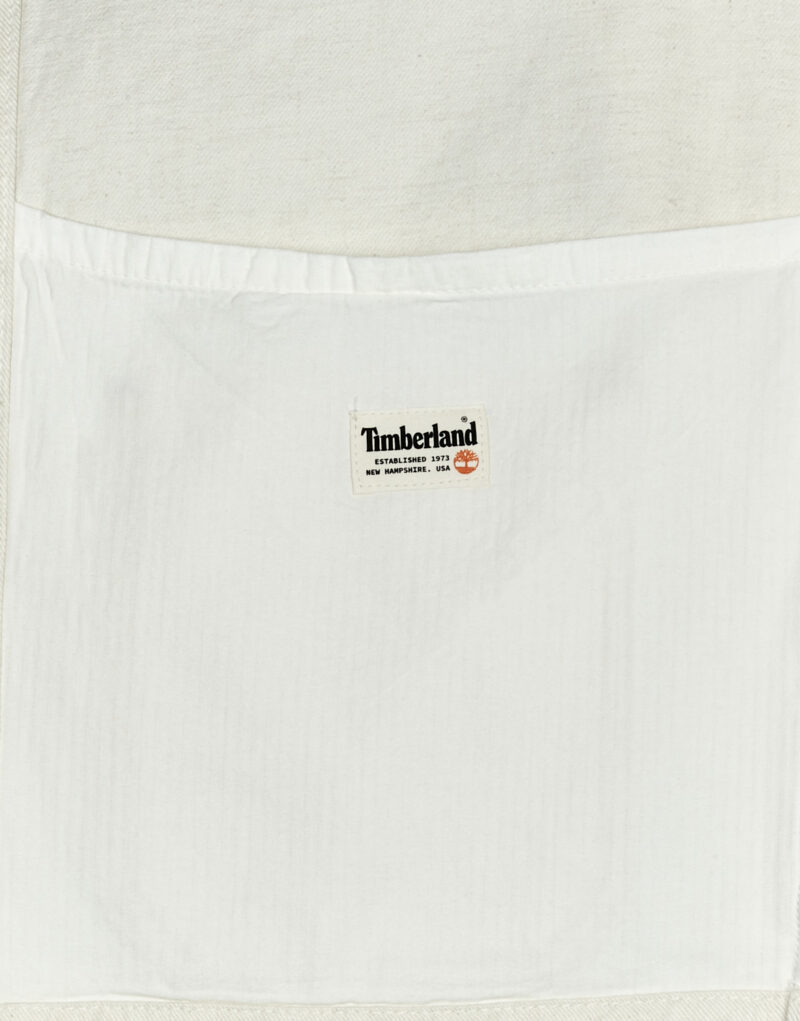 Giubbotto Timberland Work For The Future - Cotton Hemp Denim Chore Jacket Bianco Giubbotti Uomo - 6