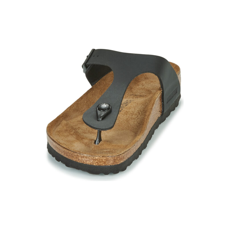 BIRKENSTOCK Gizeh Birko-flor / Schwarz / Normale schwarze Flip-Flops f&uuml;r Herren - Gr&ouml;&szlig;e 3